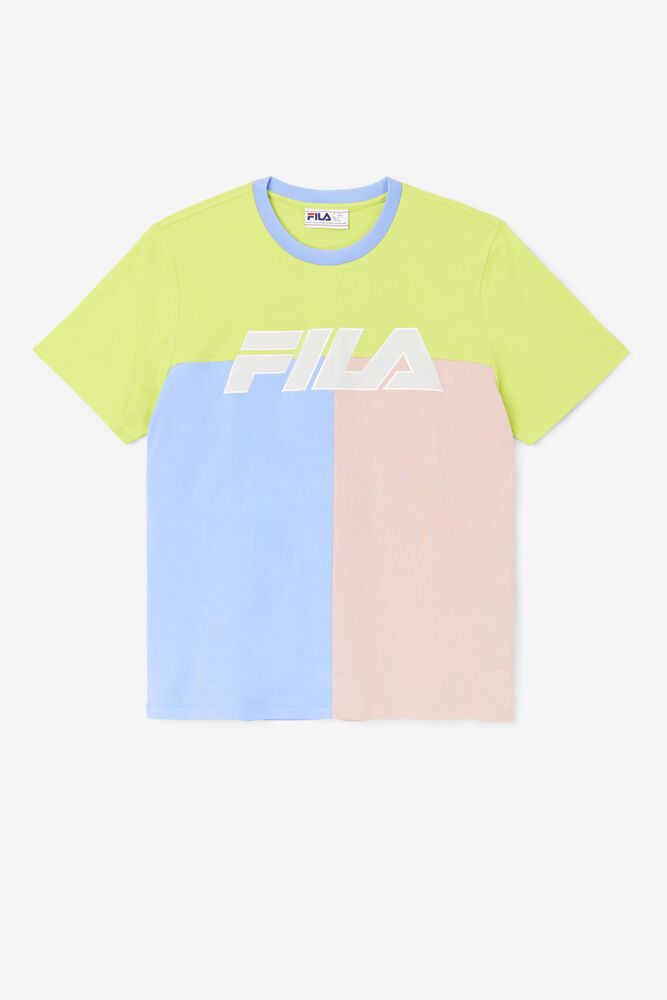 Fila T-Shirt Mens Blue - Anvit Crew - Philippines 1640793-BR